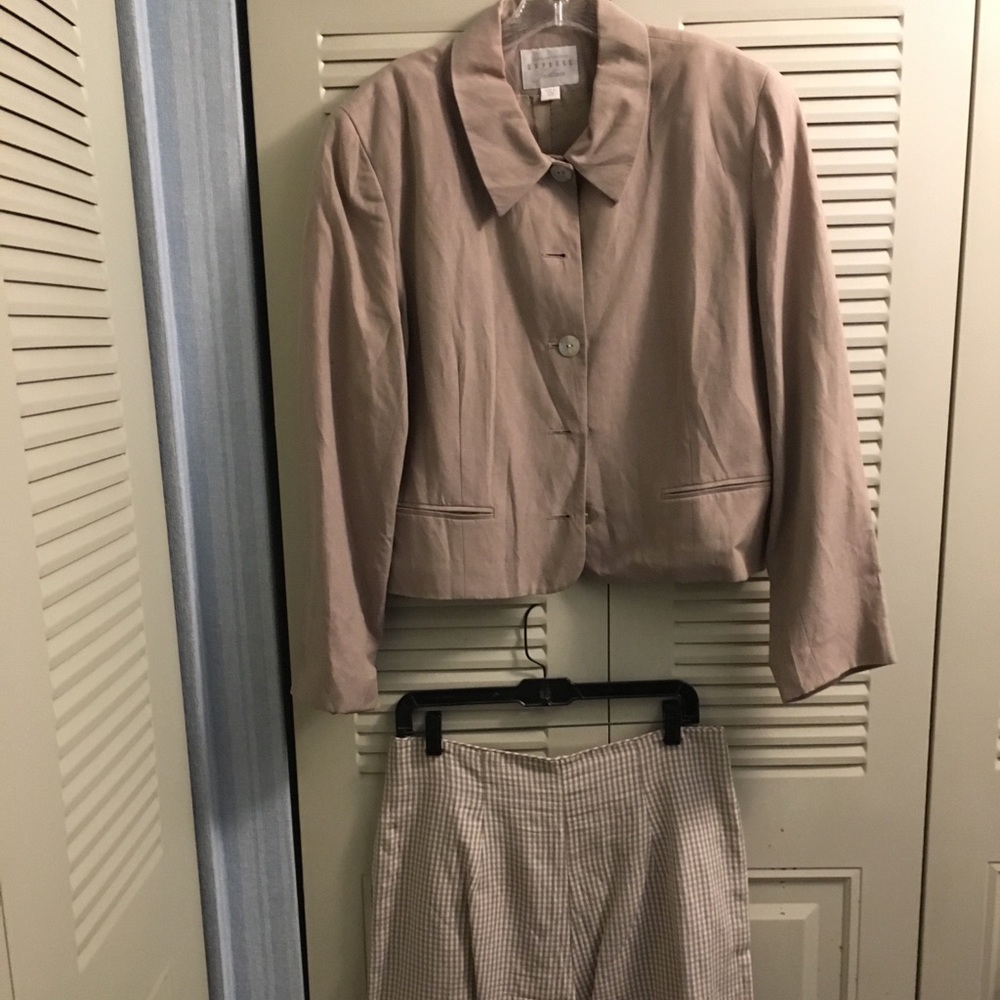 Express 2-Piece Tan Jacket & Shorts